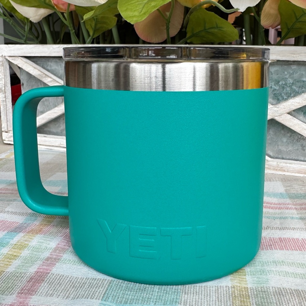 14 oz YETI Aquifer Blue mug